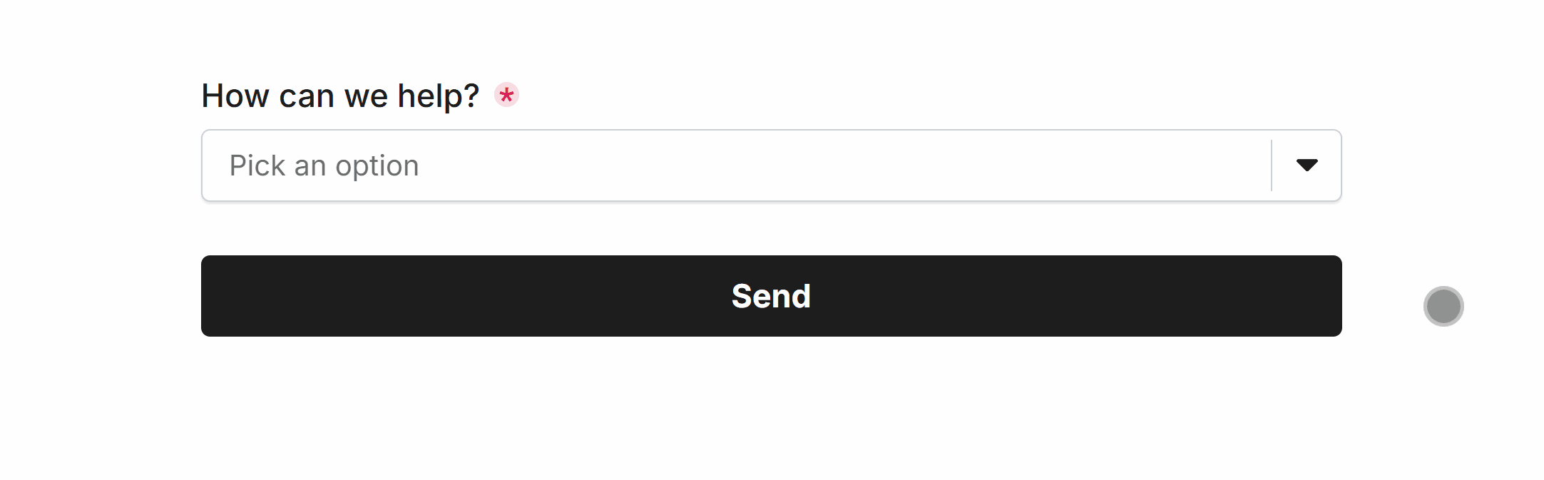 Validation Required for the Dropdown Field in our Form