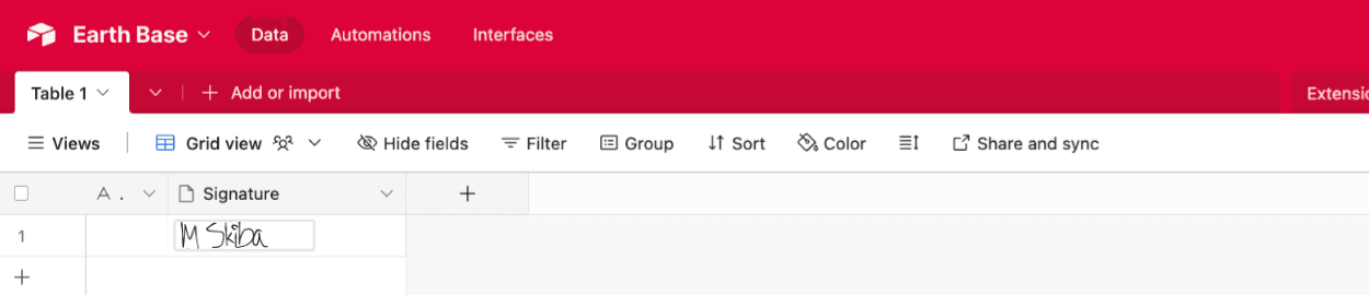 Viewing submitted form data as an Airtable attachment