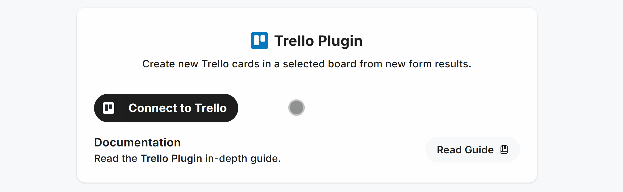 Connecting to the Trello Plugin
