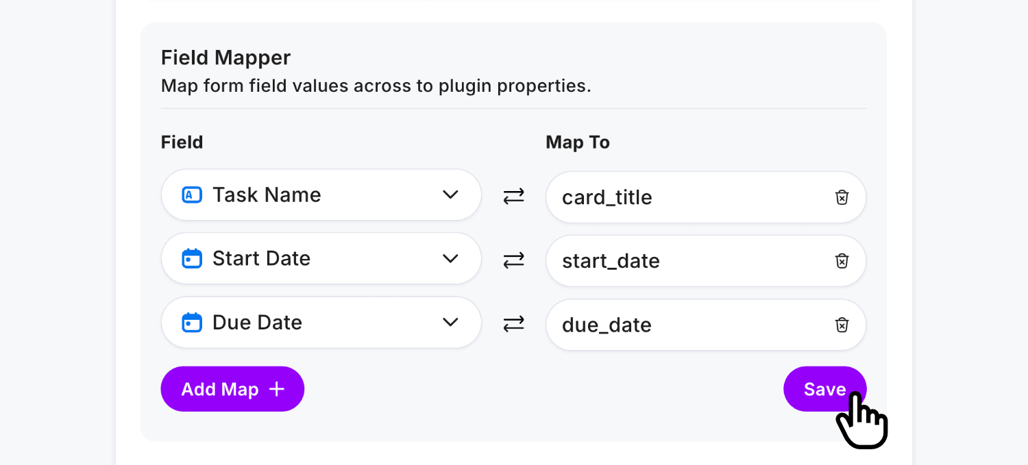 Mapping the Due Date field to due_date in the Trello Plugin