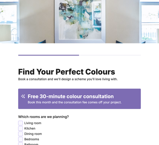 Decorating Color Consultation Form