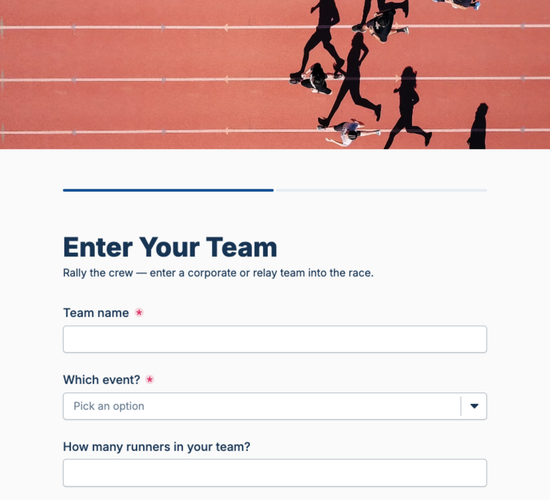 Corporate & Relay Team Entry Form