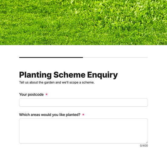 Planting Scheme Enquiry Form