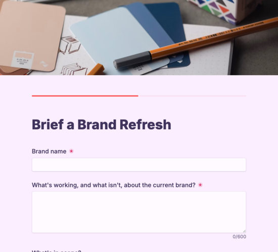 Brand Refresh Brief Form