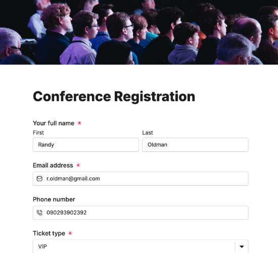 Event Registration Form