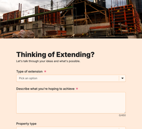 Home Extension Inquiry Form