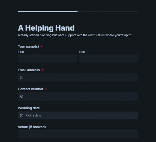 Partial Planning Enquiry Form