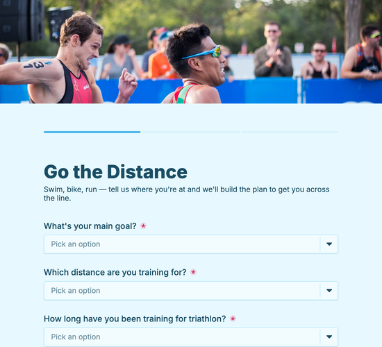 Triathlon Coaching Application Form