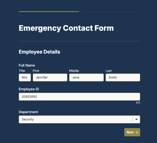 Employee Emergency Contact Form