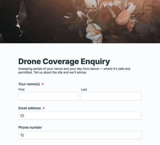 Drone Coverage Enquiry Form