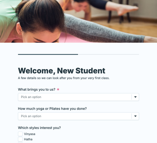New Student Registration & Health Form
