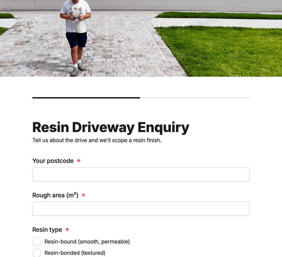 Resin Driveway Enquiry Form