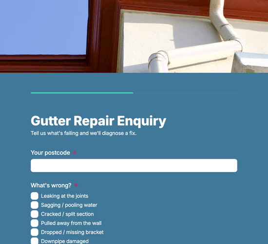 Gutter Repair & Realignment Enquiry Form
