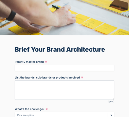 Brand Architecture Brief Form