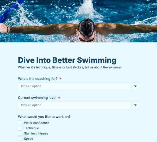 Swim Coaching Intake Form