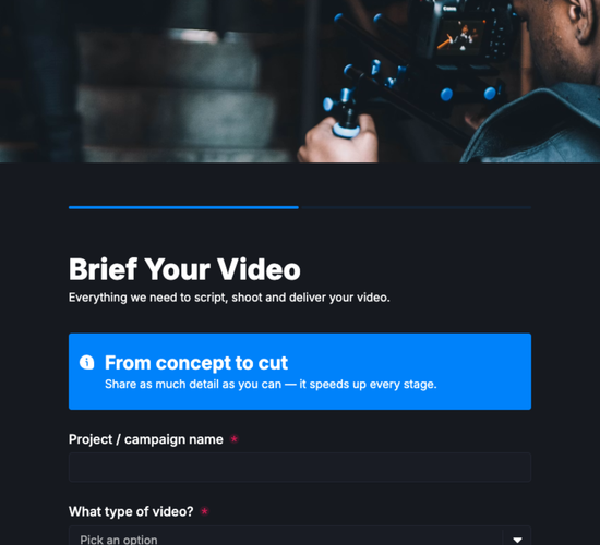 Video Production Brief Form