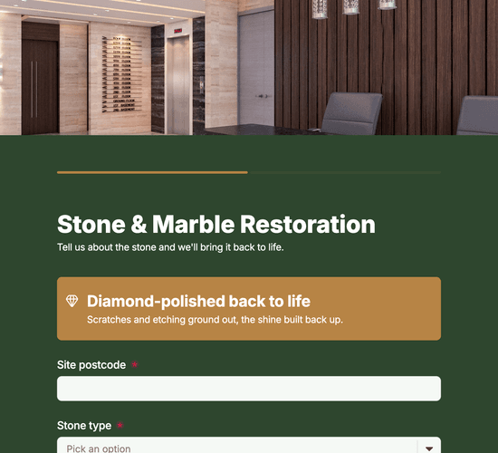 Stone & Marble Restoration Enquiry Form