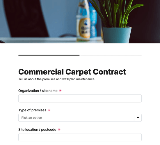 Commercial Carpet Cleaning Contract Form