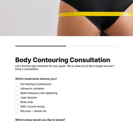Body Contouring Consultation Booking Form