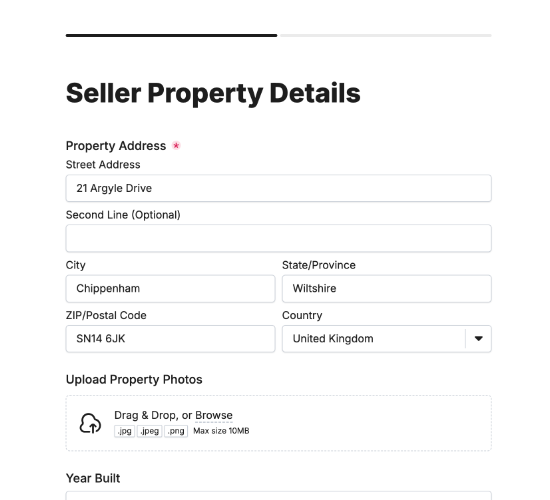 Seller Property Information Form