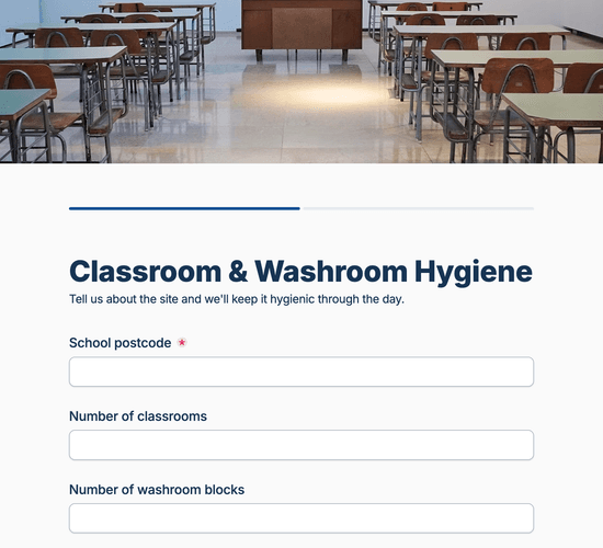 Classroom & Washroom Hygiene Enquiry Form