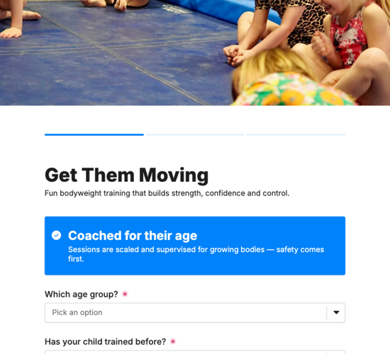Kids & Teens Calisthenics Program Enrollment Form