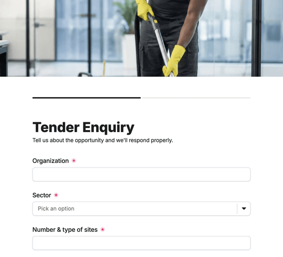 Commercial Cleaning Tender Enquiry Form
