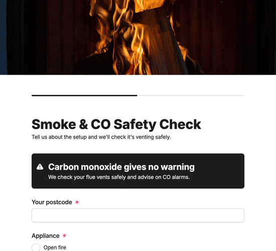 Smoke & CO Safety Check Enquiry Form