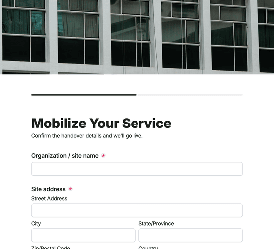 Daily & Nightly Cleaning Service Booking Form