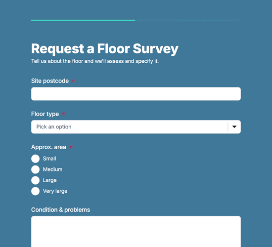 Floor Survey & Assessment Request Form
