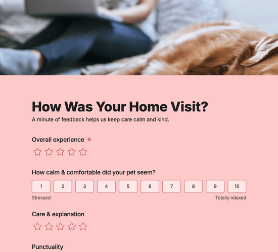 Mobile Vet Feedback Form