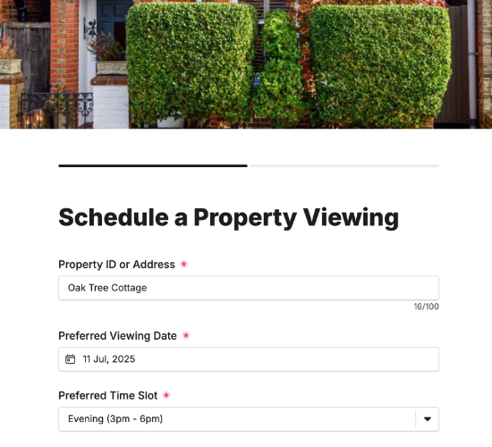 Property Viewing Request Form