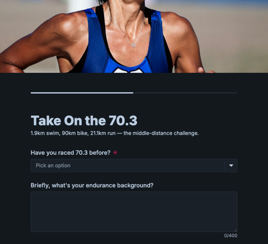 Middle-Distance (70.3) Triathlon Entry Form
