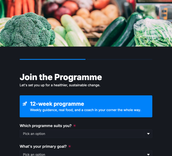 Weight Management Program Enrollment Form
