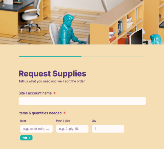 Washroom & Consumables Supply Request Form